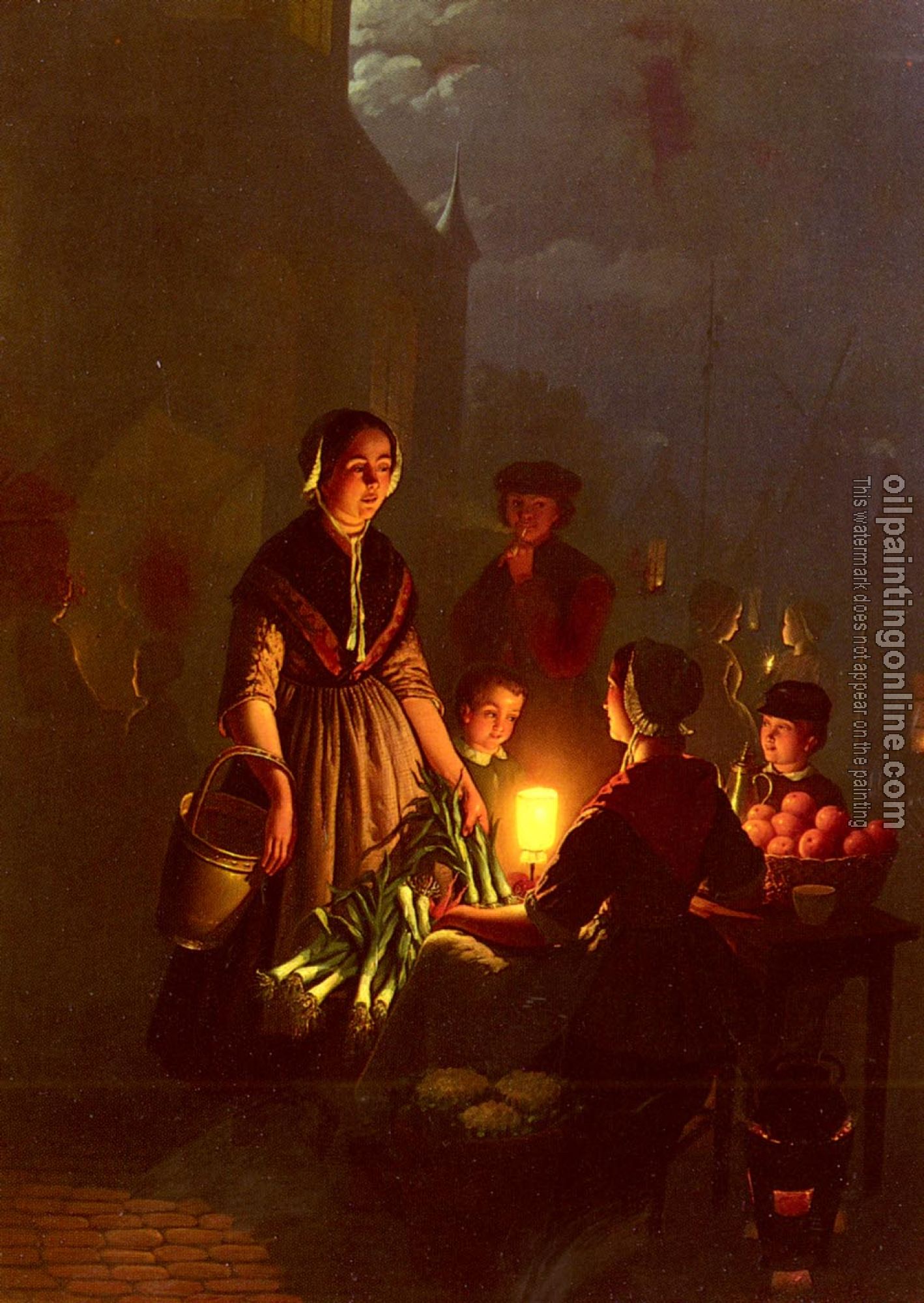 Petrus Van Schendel - The Evening Market